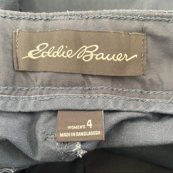 Eddie Bauer Sz 4 Blue Destitrek Ripstop Crop Pants - Picture 3 of 7
